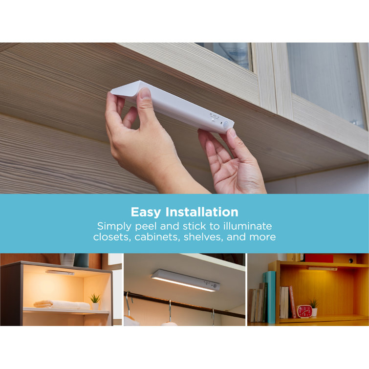 White 9'' Battery Operated LED Motion Sensor Light Bar
