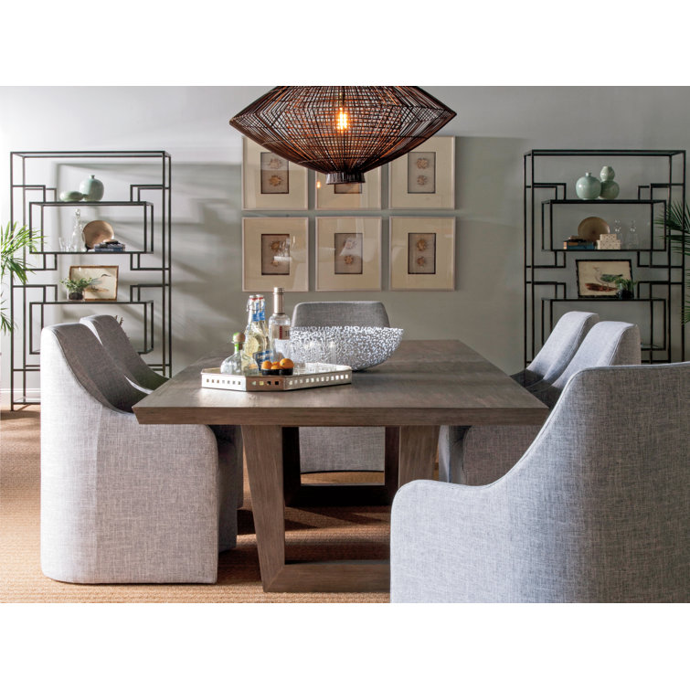 Grigio Mahogany Extendable Rectangular Dining Table