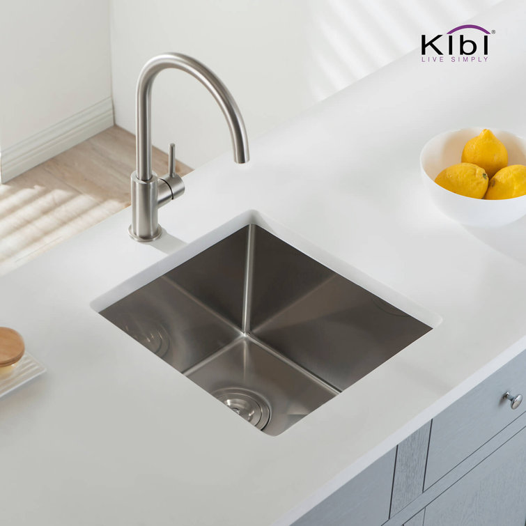 16'' Stainless Steel Undermount Single Bowl Kitchen Sink