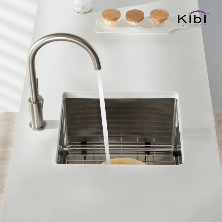 16'' Stainless Steel Undermount Single Bowl Kitchen Sink