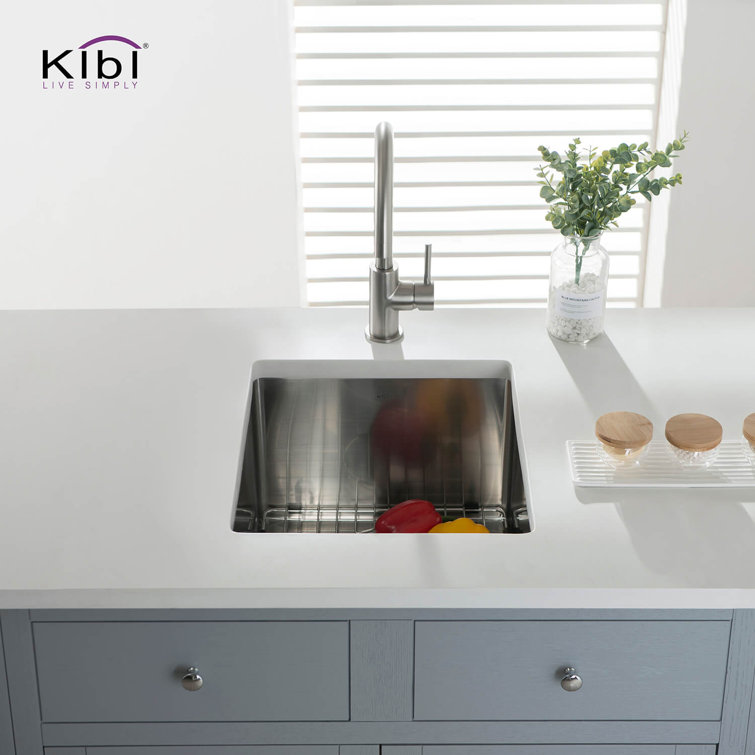 16'' Stainless Steel Undermount Single Bowl Kitchen Sink