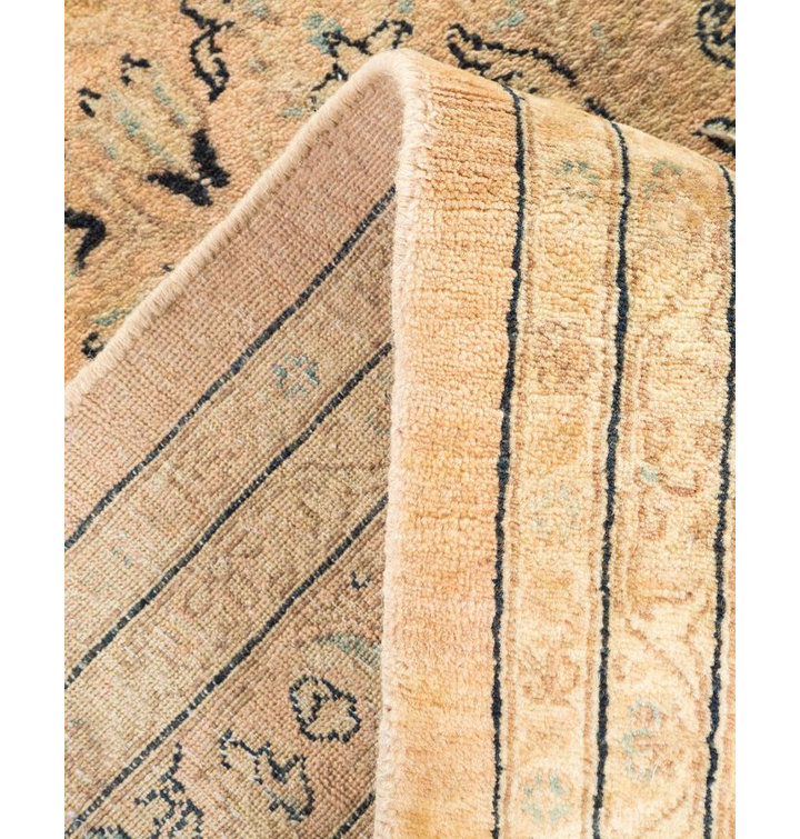 Keenan Multicolor Hand-Knotted Wool Runner Rug, 9' x 18'10"