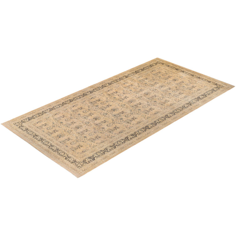 Keenan Multicolor Hand-Knotted Wool Runner Rug, 9' x 18'10"