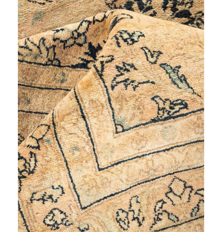 Keenan Multicolor Hand-Knotted Wool Runner Rug, 9' x 18'10"