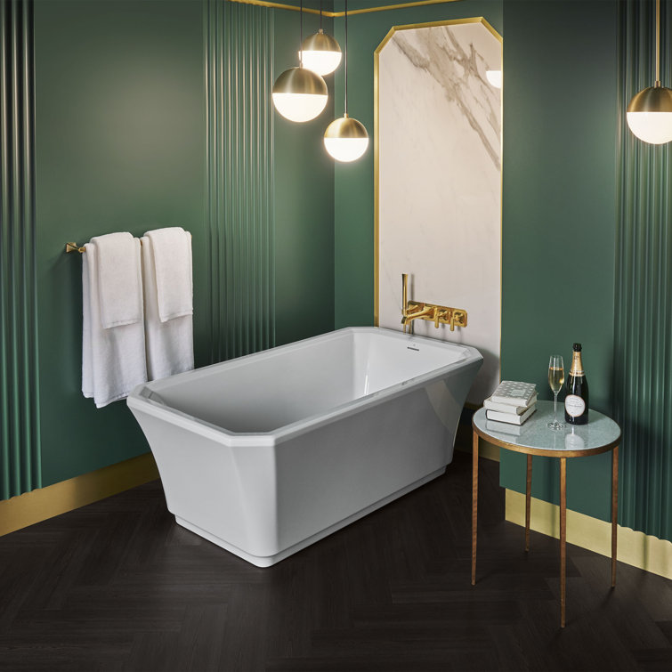 Belshire 36'' White Acrylic Freestanding Soaking Tub