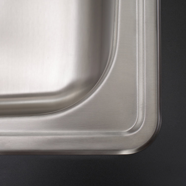 25-Inch Stainless Steel Single Bowl Drop-In Kitchen Sink
