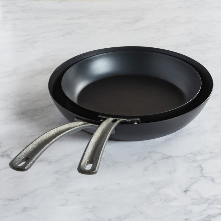 Blue Carbon Steel Nonstick 2-Piece Fry Pan Set