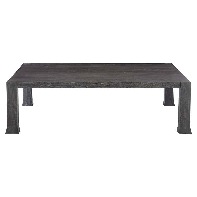 Transitional Berkely Black Rectangular Coffee Table with Storage