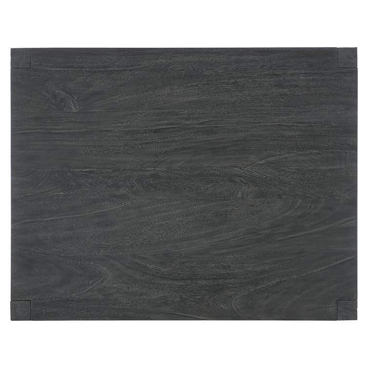 Transitional Berkely Black Rectangular Coffee Table with Storage