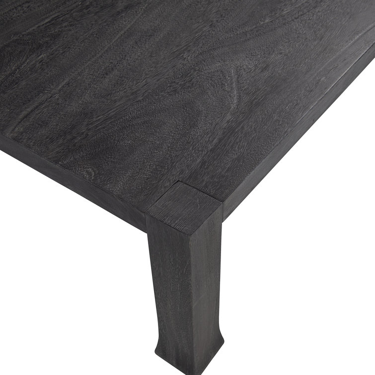 Transitional Berkely Black Rectangular Coffee Table with Storage