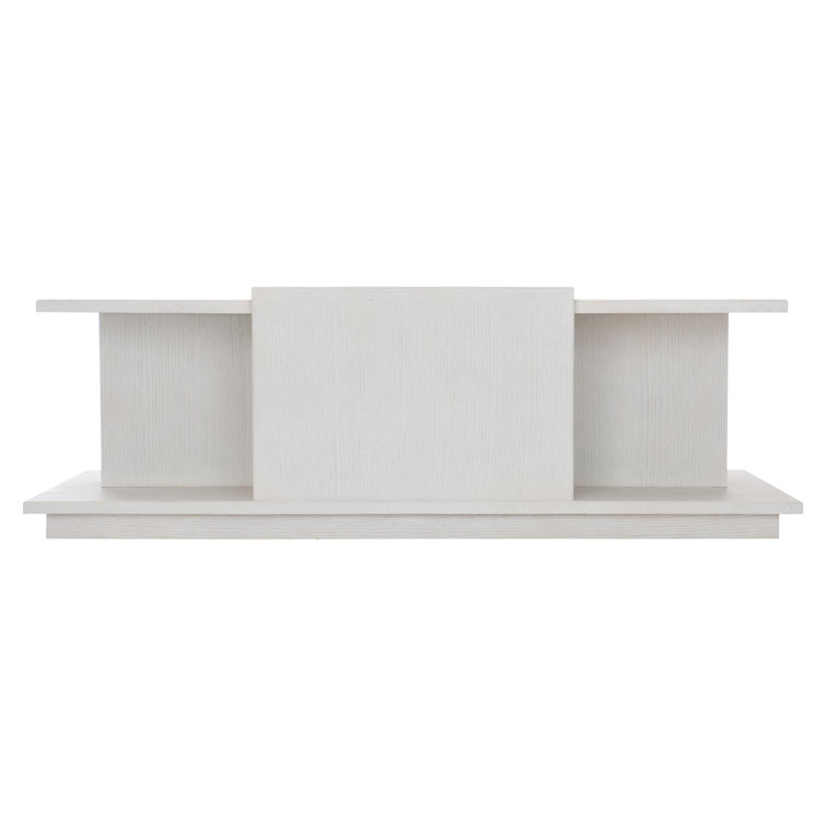Transitional White Solid Oak Rectangular Coffee Table with Storage