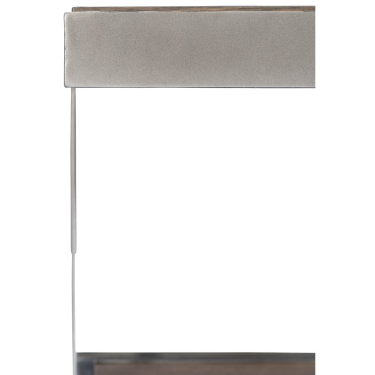 Belvedere Solid Wood and Steel Rectangular Coffee Table with Storage