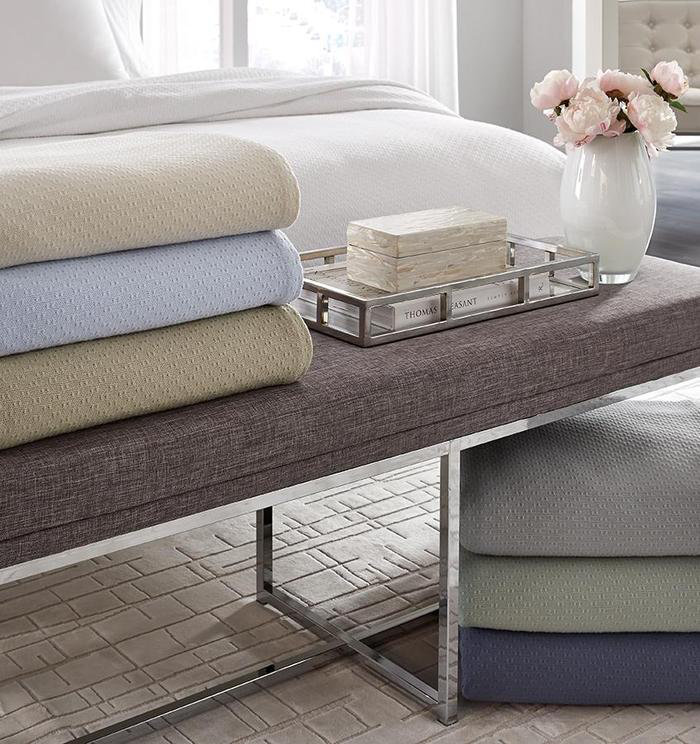 King Ivory Cotton Traditional Machine Washable Blanket