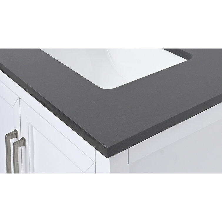 31'' Ural Gray Quartz Undermount Single Sink Vanity Top