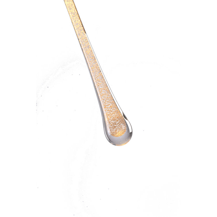 Bethel 24" Gold Aluminum LED Pendant with Dusted Glass Accent