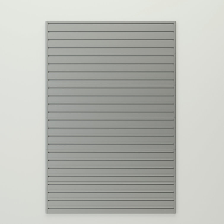 Silver 48" x 72" Slatwall Panel Pack