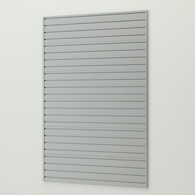 Silver 48" x 72" Slatwall Panel Pack
