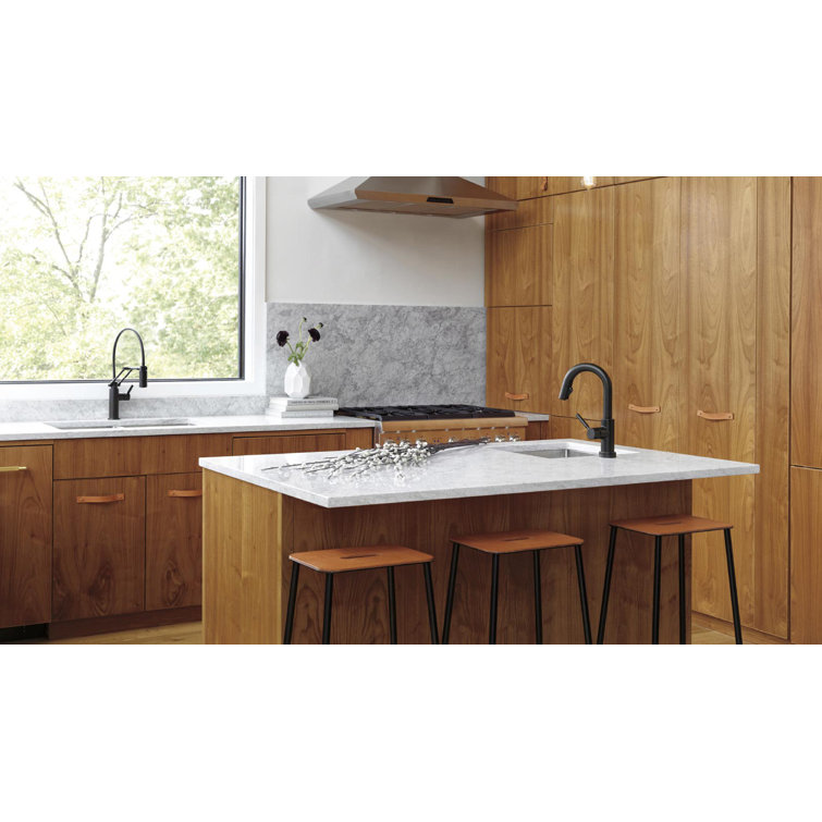 Sleek Stainless Steel 21.5" Pull-Down Kitchen Faucet with SmartTouch