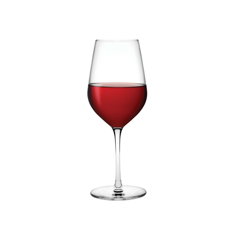 Nude 17 oz. Clear Crystal Red Wine Glass Set of 2