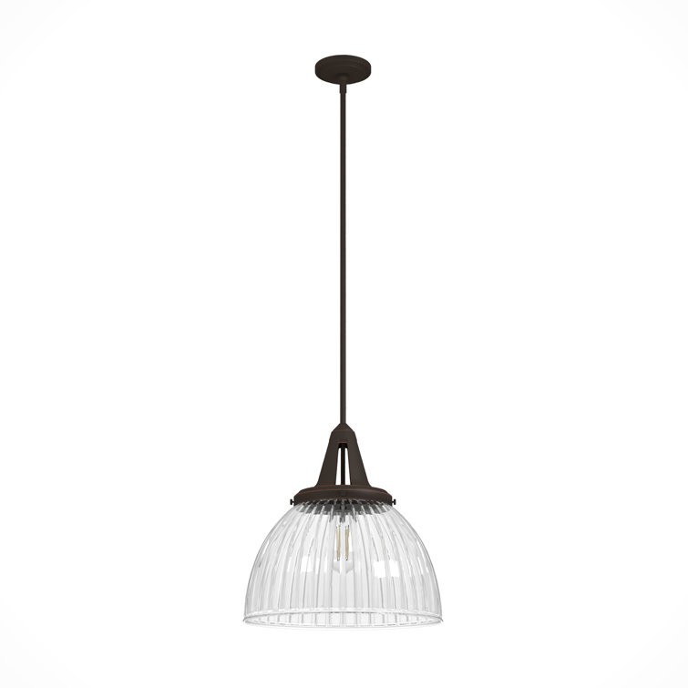 Cypress Grove 13" Onyx Bengal Chrome Bowl Pendant with LED