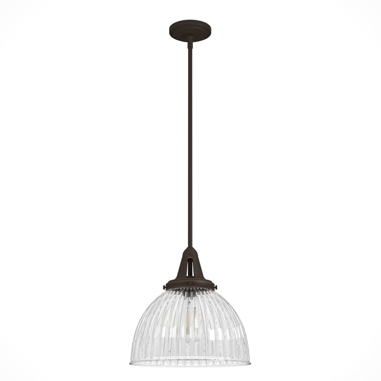 Cypress Grove 13" Onyx Bengal Chrome Bowl Pendant with LED