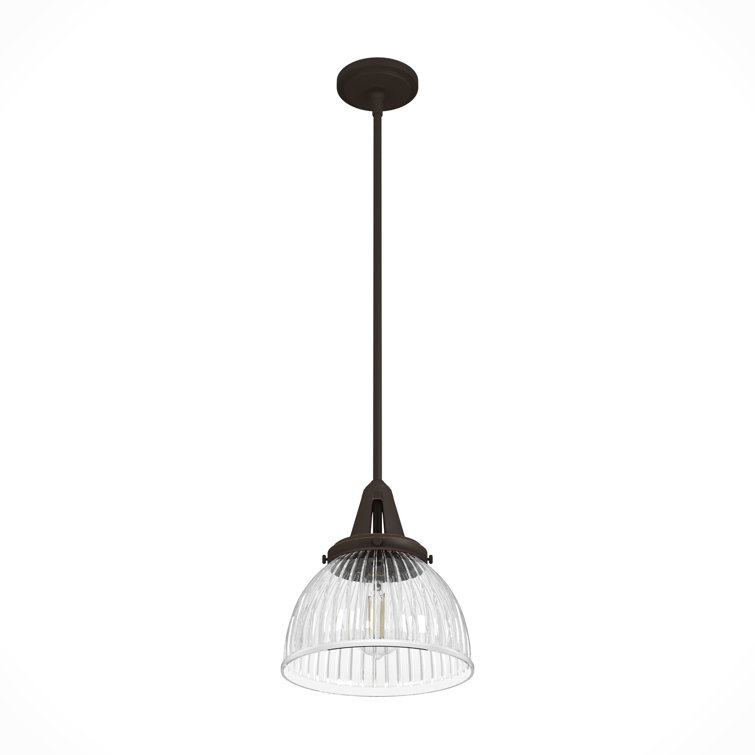 Cypress Grove 13" Onyx Bengal Chrome Bowl Pendant with LED
