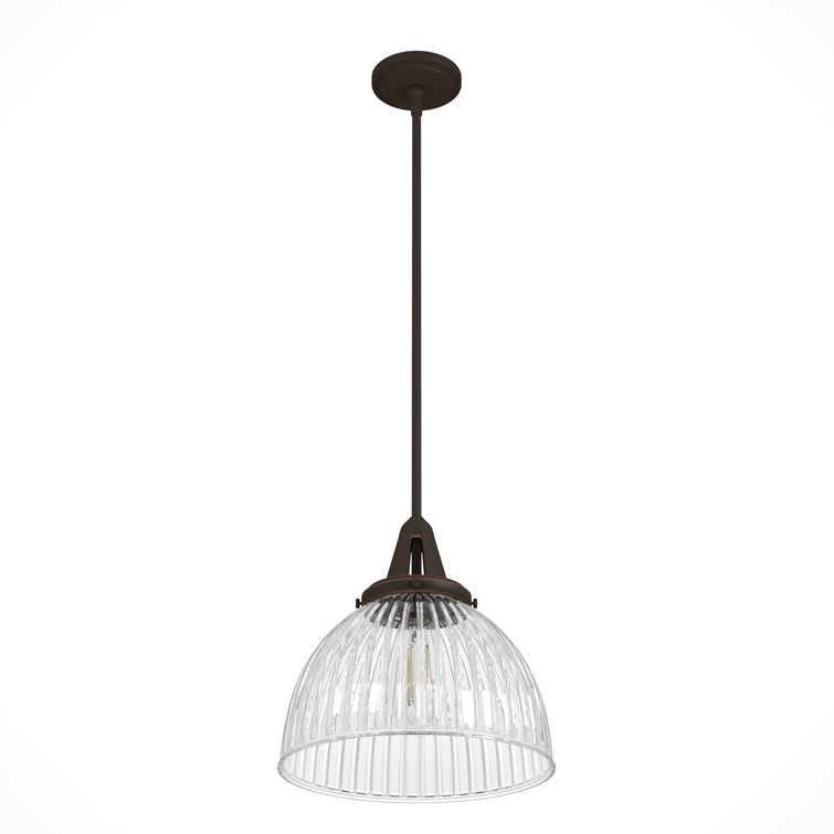 Cypress Grove 13" Onyx Bengal Chrome Bowl Pendant with LED