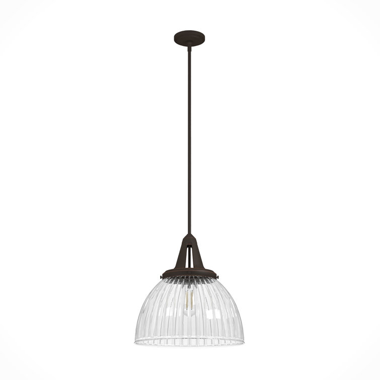 Cypress Grove 13" Onyx Bengal Chrome Bowl Pendant with LED