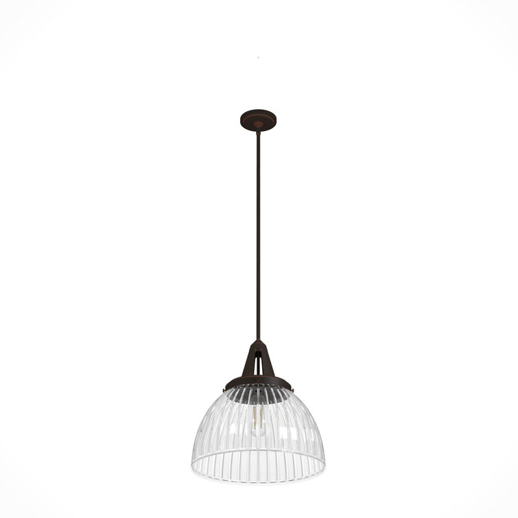 Cypress Grove 13" Onyx Bengal Chrome Bowl Pendant with LED