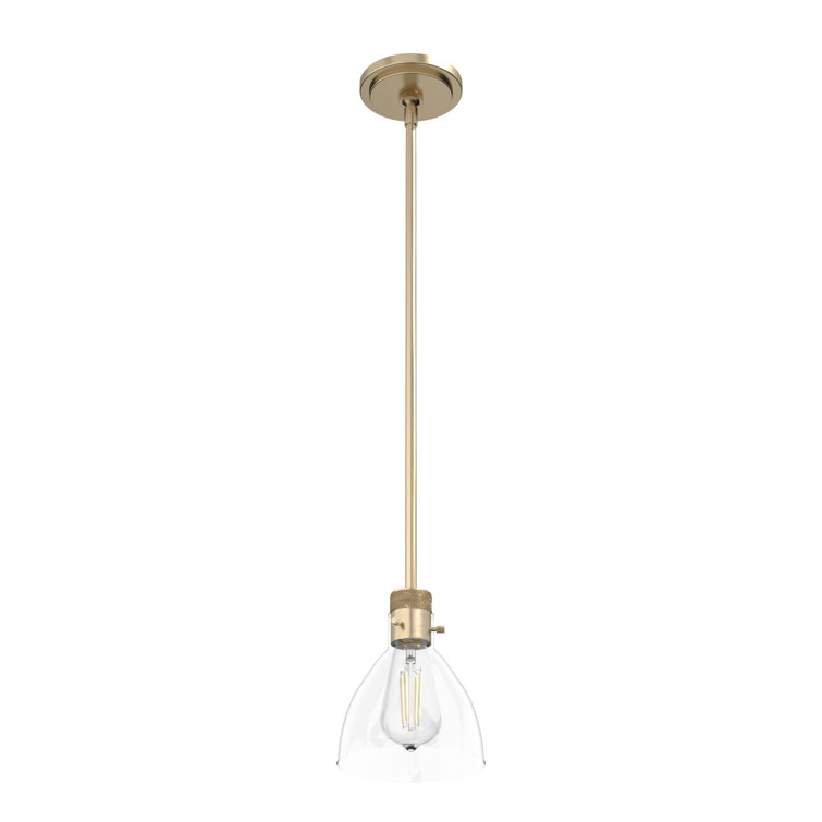 Vintage Gold Glass Mini Pendant Light