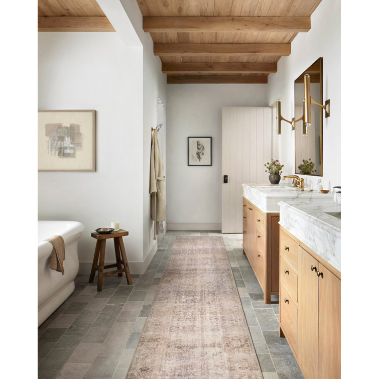 Georgie Ocean and Sand Synthetic Runner Rug