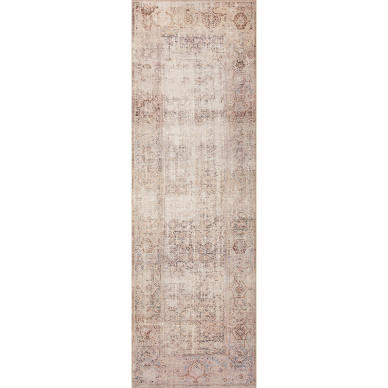 Georgie Ocean and Sand Synthetic Runner Rug