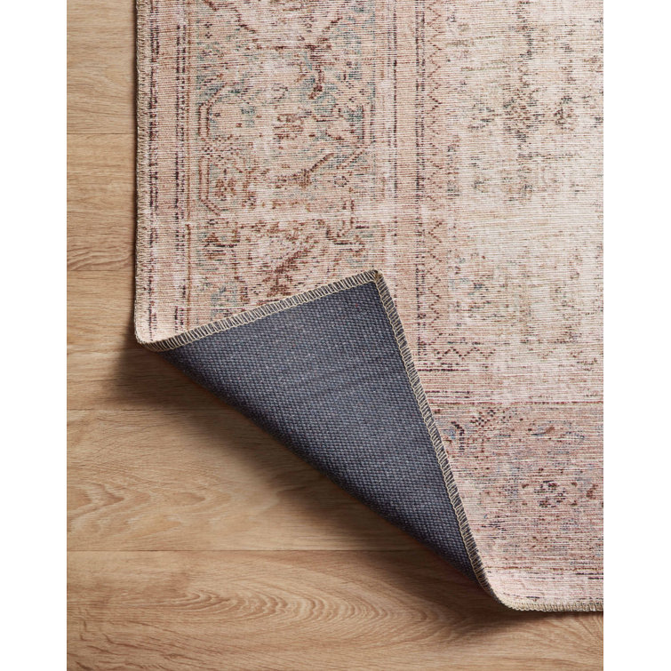 Georgie Ocean and Sand Rectangular Synthetic Area Rug