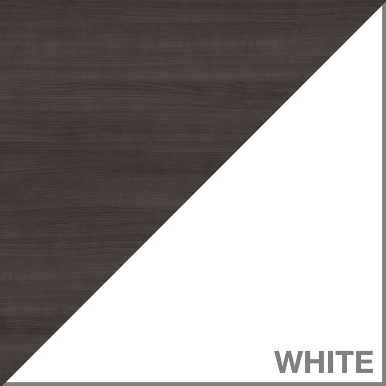 Jamestown 66" Storm Gray and White 5-Shelf Bookcase