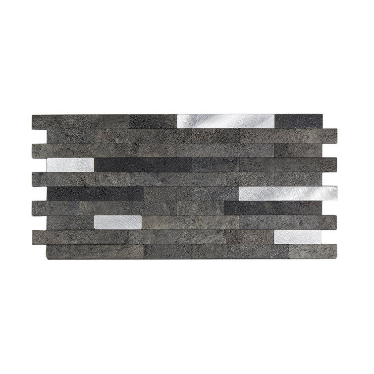 Oyster Composite Peel and Stick Backsplash Tile, 12in x 5.8in