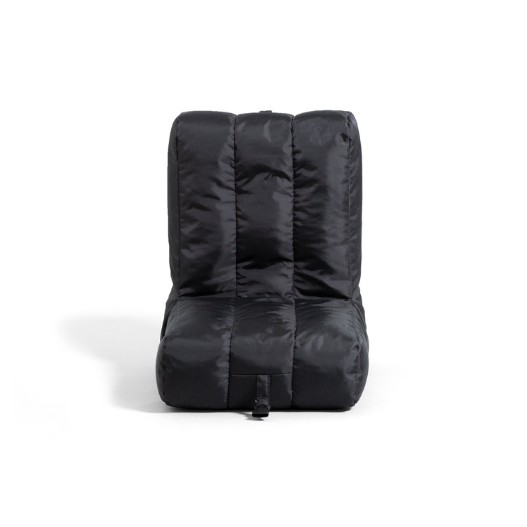 Black Polyester Foldable Bean Bag Chair with SmartMax Fabric