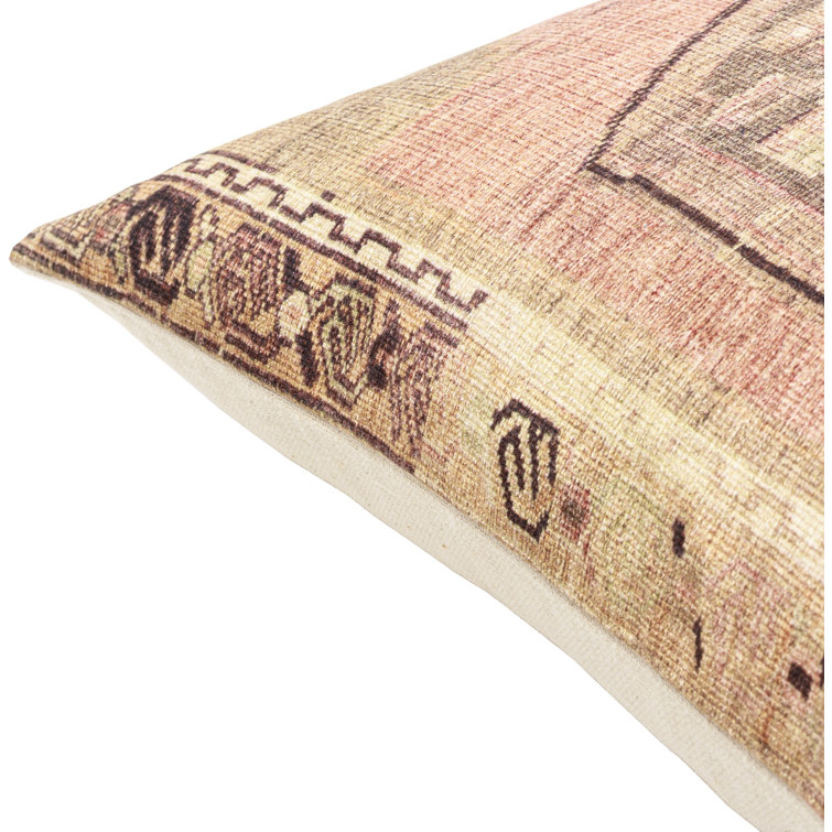 Javed 22'' Square Multicolor Chenille-Polyester Pillow Cover