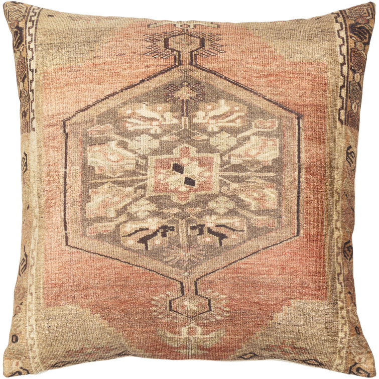 Javed 22'' Square Multicolor Chenille-Polyester Pillow Cover