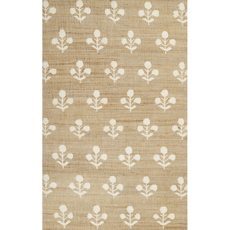 Orchard Handwoven Ivory Jute and Wool 5' x 8' Modern Rug