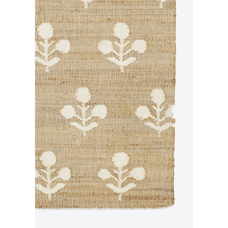 Orchard Handwoven Ivory Jute and Wool 5' x 8' Modern Rug
