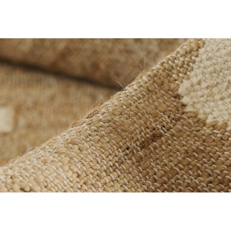 Orchard Handwoven Ivory Jute and Wool 5' x 8' Modern Rug