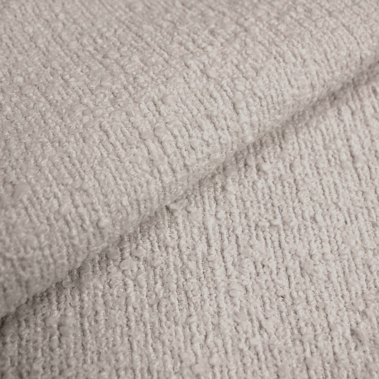 Milano Elephant 20" Round Upholstered Ottoman in Classic Boucle