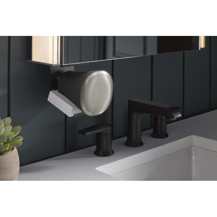 Maxstow Dark Anodized Aluminum LED Lighted Medicine Cabinet