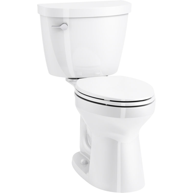 White High Efficiency Two-Piece Elongated Toilet