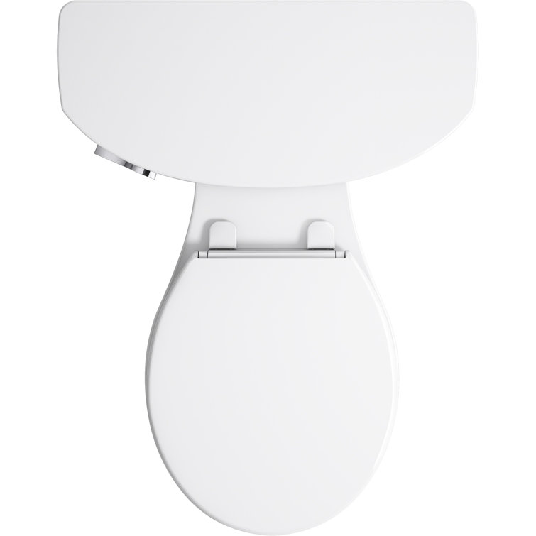 White Round Two-Piece High Efficiency Toilet