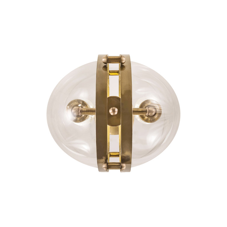 Brass and Crystal Mini LED Pendant Light