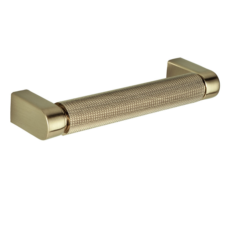 Kent Satin Brass 4" Knurled Bar Pull Multipack