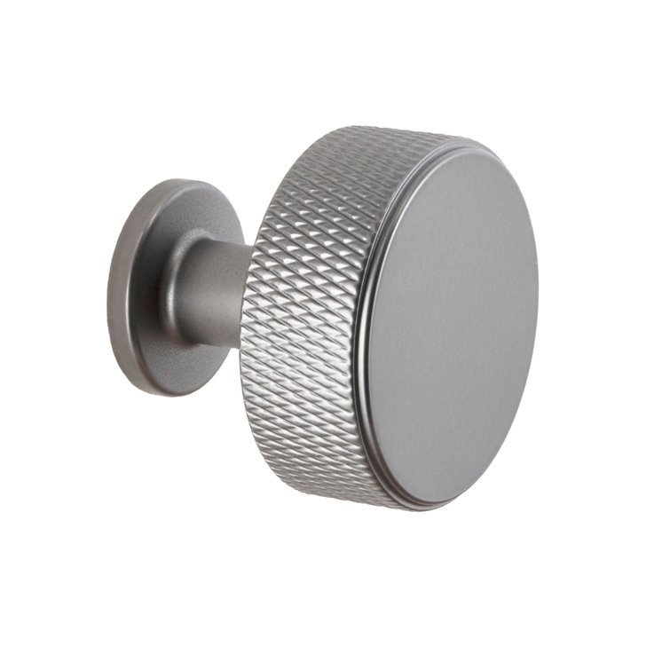 Kent Knurled 1-3/8" Round Nickel Industrial Cabinet Knob