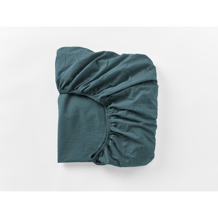 Ginger Organic Cotton Percale Queen Fitted Sheet Set