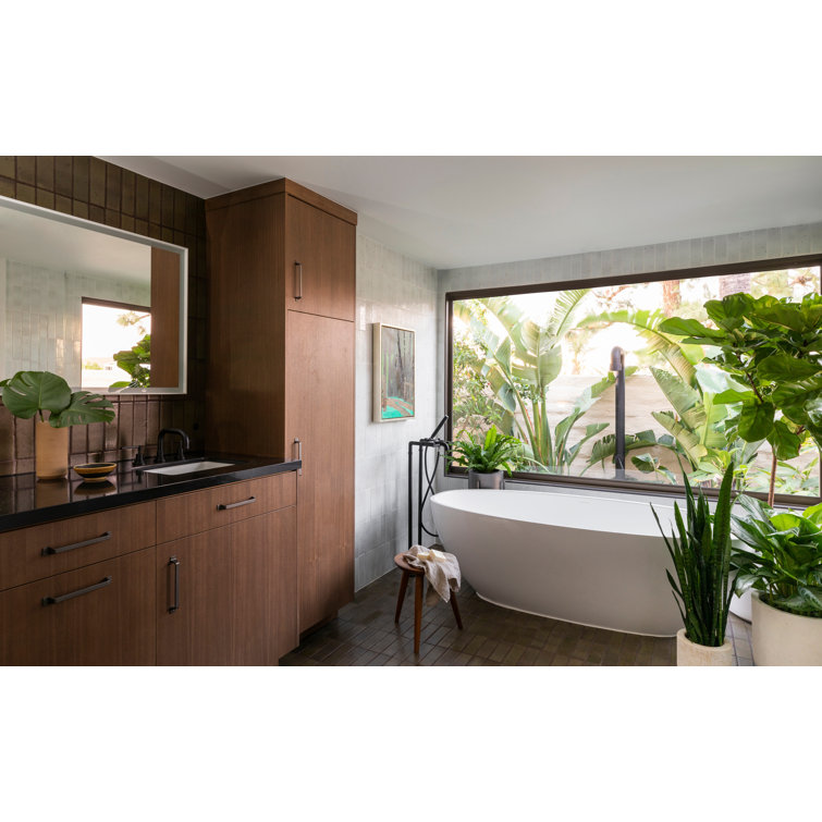 Polished Nickel Brass Floor Mounted Tub Faucet with Handshower